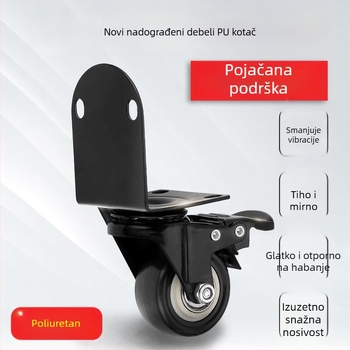 Ringing poliuretanski usmjeravajući kotač za kovčeg — otporan na habanje, gumeni pod, dodaci za prtljagu