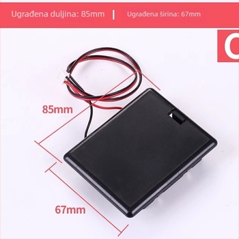 Kutija za baterije za sef – svijetli luksuzni stil, ekološki materijali, model Battery Box, pogodna za sefove, debljina zaključne šipke 9 mm, razmak između šipki zaključavanja 9 mm