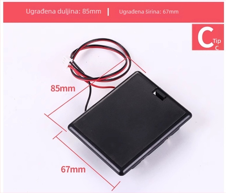Kutija za baterije za sef – svijetli luksuzni stil, ekološki materijali, model Battery Box, pogodna za sefove, debljina zaključne šipke 9 mm, razmak između šipki zaključavanja 9 mm