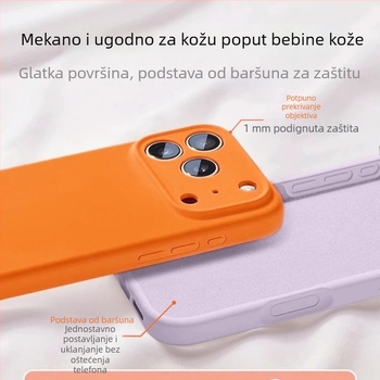 Kućište za iPhone 17 Pro Max od tekućeg silikona, potpuno pokrivanje, zaštita od padova, novi dizajn