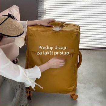 Nylon ultra-lagan kovčeg sa zatvaračem, univerzalni kotači, težina 3,6 kg, brava