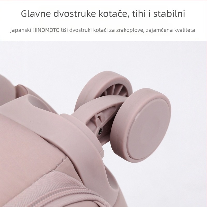 Nylon ultra-lagan kovčeg sa zatvaračem, univerzalni kotači, težina 3,6 kg, brava