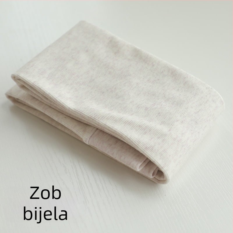 Zimske tajice u boji zobi mliječno-čajne boje, 900D flis unutrašnjost, vertikalne pruge, tople i oblikuju siluetu, osnovni sloj