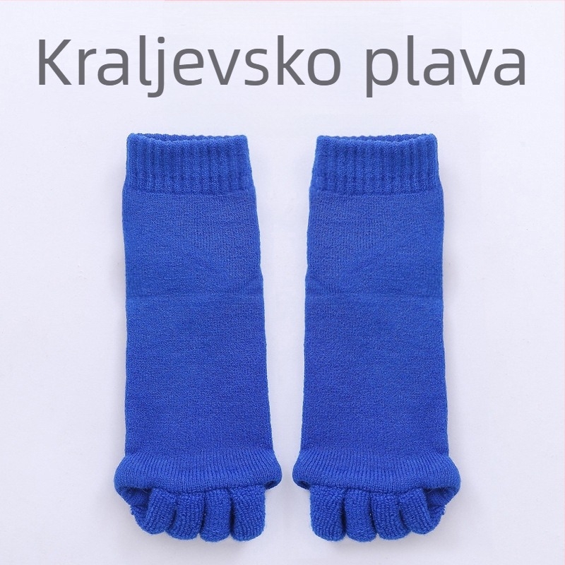 Yoga čarape s pet prstiju, protuklizne, srednje dužine, akrilna vlakna, unisex