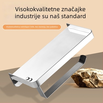 Držač za telefon i spremnik za toaletni papir od nehrđajućeg čelika za kupaonicu, ovalni oblik, brušena površina, moderni minimalistički dizajn