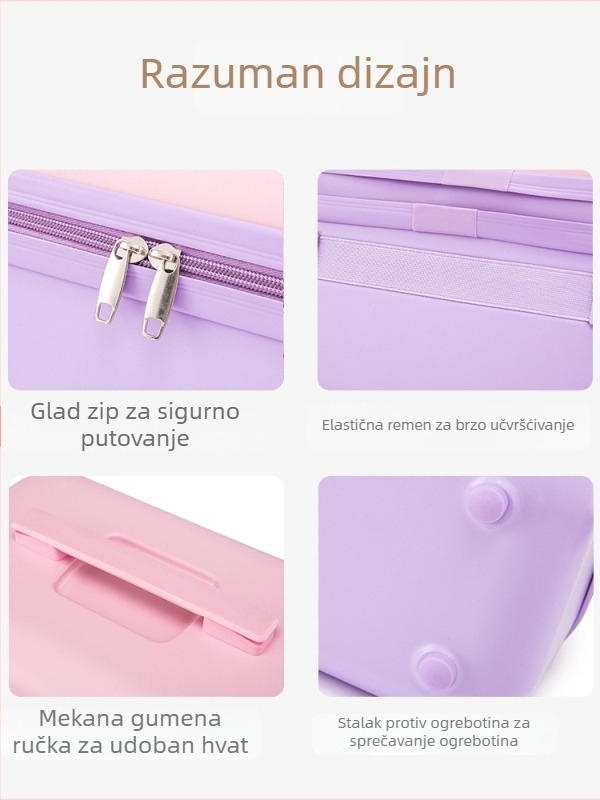 Ručna prtljaga, retro stil, velika kapaciteta (ABS; vodootporna; ultra lagana; antibakterijska; univerzalni kotači)