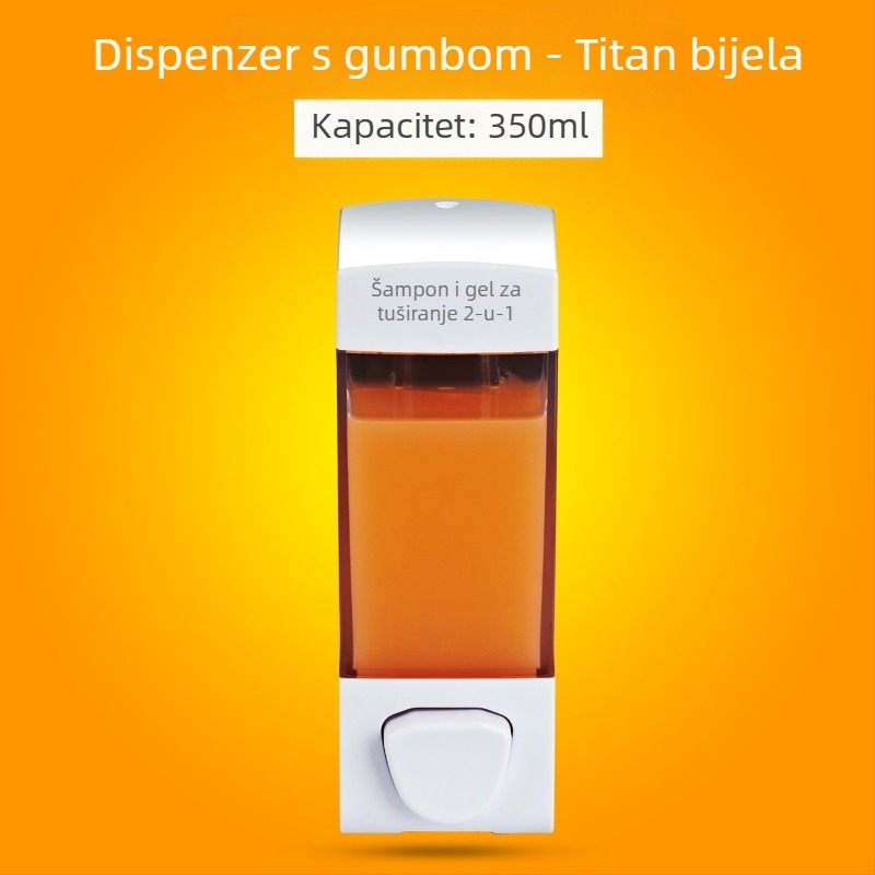 Dvostruki dozator tekućina s ručnim pritiskanjem | ABS materijal, moderni minimalistički dizajn, Brand Yihui