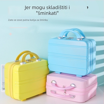 Prijenosni kovčeg za ispis logotipa, ABS materijal, zatvaranje na zatvarač, vodootporan i protiv krađe, kotači u jednom smjeru, model X0689