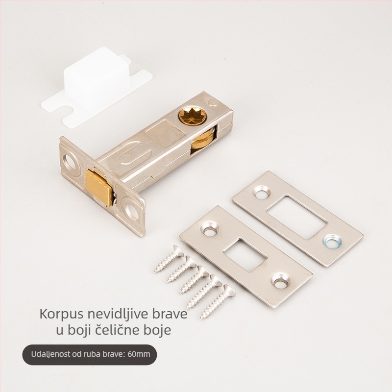 Meihong tijelo brave za kupaonicu – bakar i 201 nehrđajući čelik, modeli: kupaonica, hodnik, nevidljivo tijelo brave, težina 0,3 kg