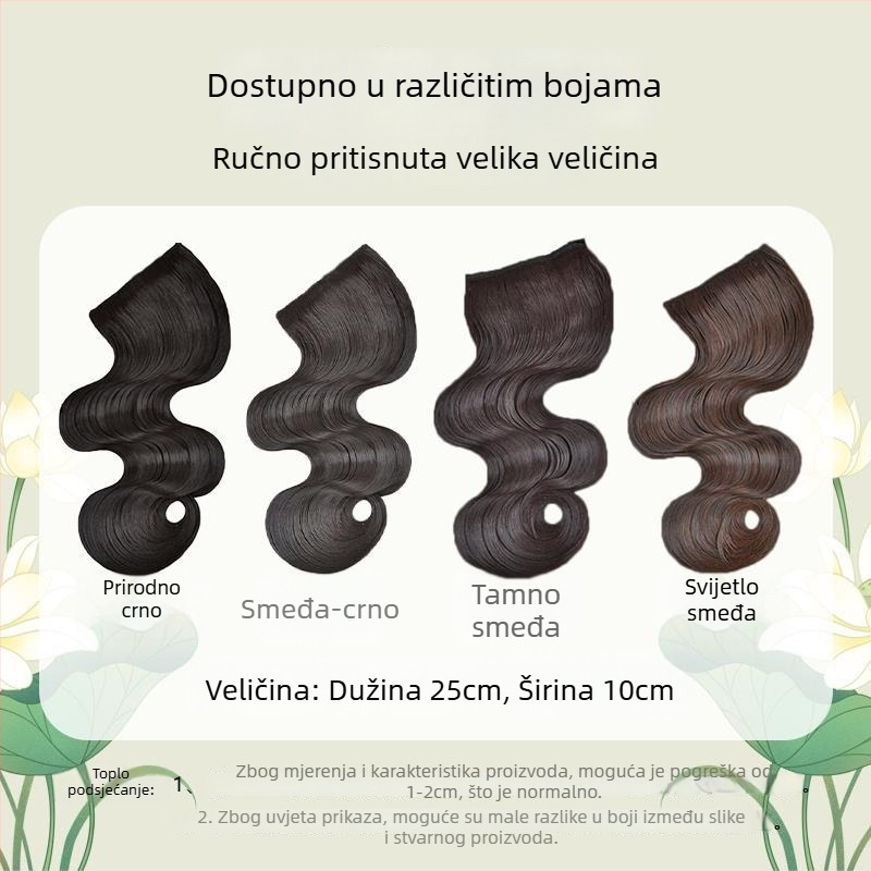 Perika s franjom, žica visoke temperature, oblikovanje lica, stil božanstvenog temperamenta