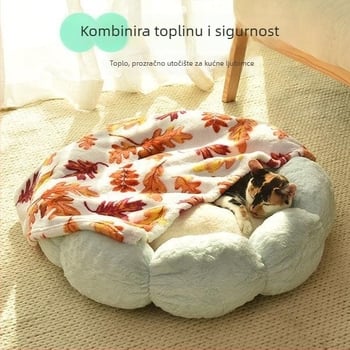 Mačje gnijezdo od platna – toplina za sve četiri sezone, debeli karikaturalni ležaj. Materijal: Tekstil; Namijenjeno: Mačka; Kategorija: Gnijezdo za kućne ljubimce