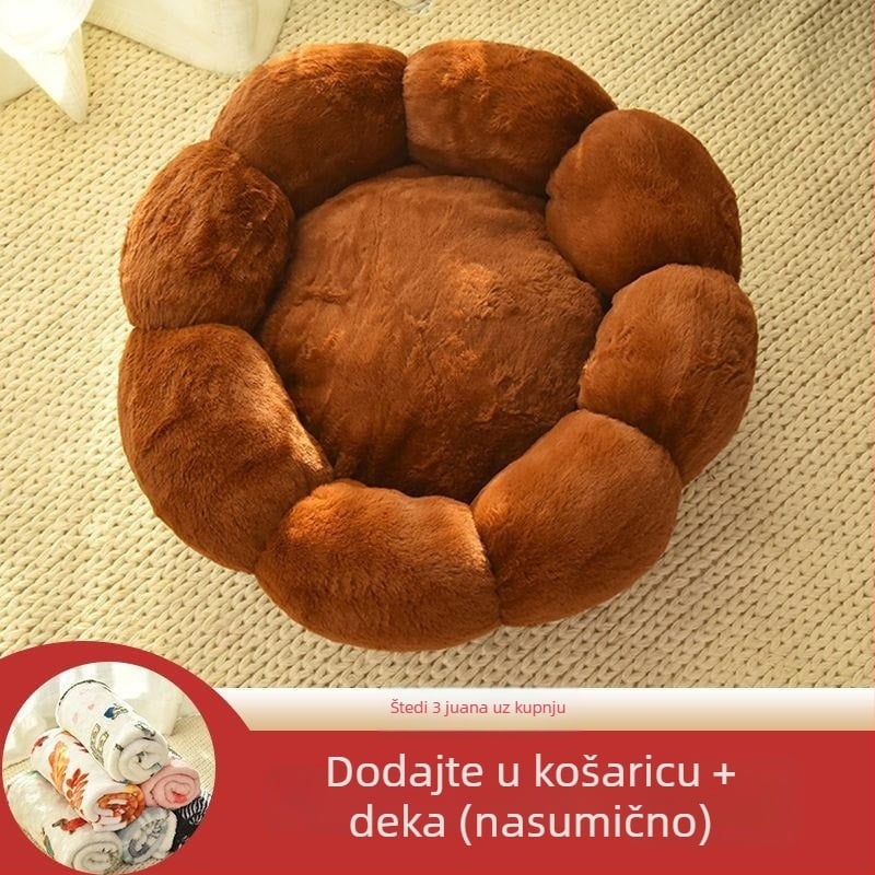 Mačje gnijezdo od platna – toplina za sve četiri sezone, debeli karikaturalni ležaj. Materijal: Tekstil; Namijenjeno: Mačka; Kategorija: Gnijezdo za kućne ljubimce