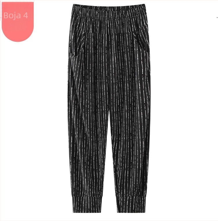 Culotte hlače s širokim krojem, visokim strukom, kratka duljina, lagana tkanina s teksturom slub