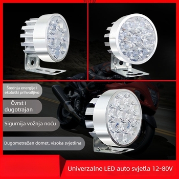 Žarulja glavnog svjetla za motocikle za električna vozila i tricikle, refit spot svjetlo, 1W, vanjski nosač, zamjena žarulje