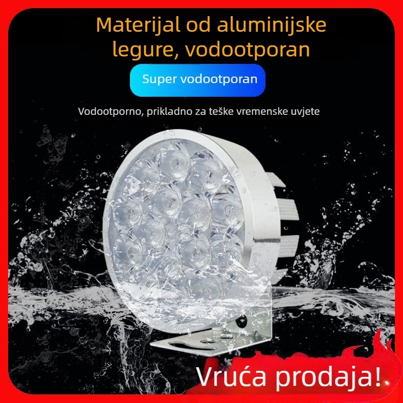 Žarulja glavnog svjetla za motocikle za električna vozila i tricikle, refit spot svjetlo, 1W, vanjski nosač, zamjena žarulje