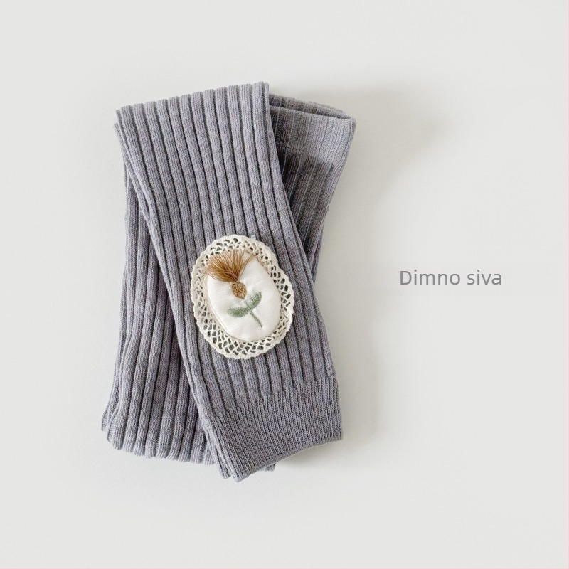 Dječje legice za djevojčice – visoki pojas, duljina 9/10, češani pamuk 77%, za dob 1–3 godine, proljeće i jesen