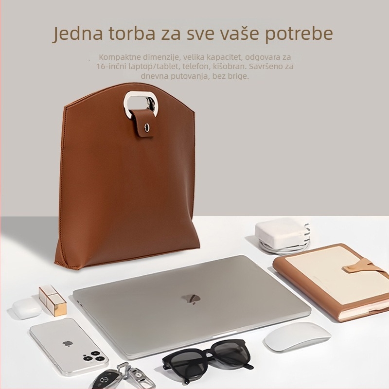 Torba za prijenosno računalo i tablet – iznimno lagana, vodootporna, prozračna, otporna na habanje, proširiva; PU materijal, PU podstava; unisex; proljeće 2025