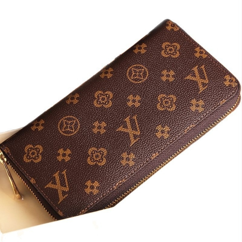 Muški kožni clutch novčanik, koža prvog sloja, podstava od kože, uzorak slova, proljeće 2024