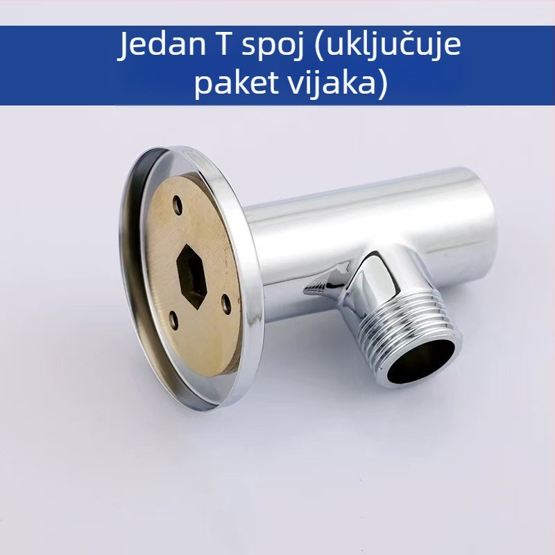 Set za tuširanje od nehrđajućeg čelika | kišni režim | montaža G1/2 | kromirani završni premaz | moderni minimalistički stil