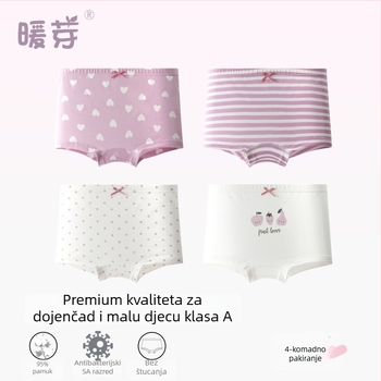 Pamučne bokserice za djevojčice, Klasa A, 95% pamuk, Warm buds