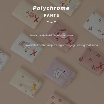 Pamučne bokserice za djevojčice, Klasa A, 95% pamuk, Warm buds