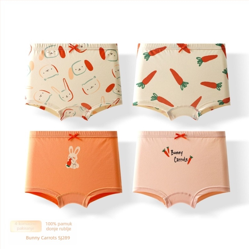 Pamučne bokserice za djevojčice, Klasa A, 95% pamuk, Warm buds