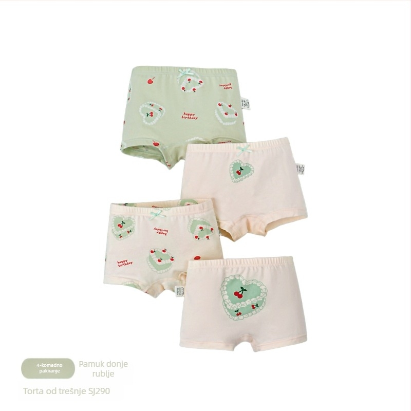 Pamučne bokserice za djevojčice, Klasa A, 95% pamuk, Warm buds