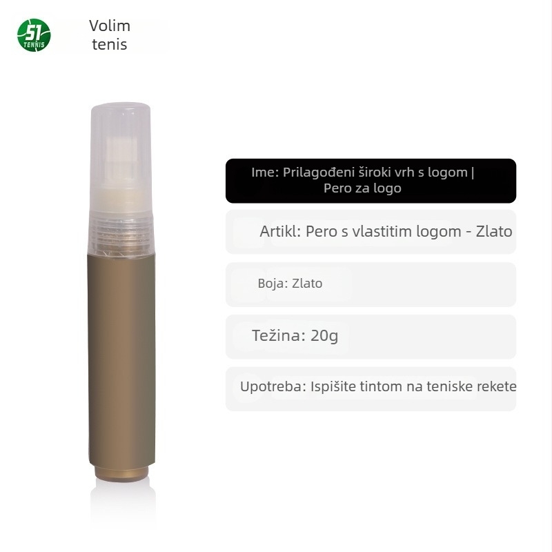 Daska za logotip teniske rakete — površinsko označavanje loga za ukrašavanje reketa (Brand: Drugo; Materijal: Drugi; Porijeklo: Drugo; Primjenjivi scenariji: Drugo; Kategorija: Tenis)