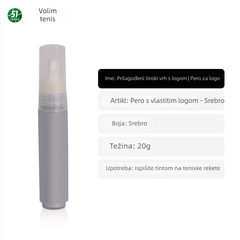 Daska za logotip teniske rakete — površinsko označavanje loga za ukrašavanje reketa (Brand: Drugo; Materijal: Drugi; Porijeklo: Drugo; Primjenjivi scenariji: Drugo; Kategorija: Tenis)