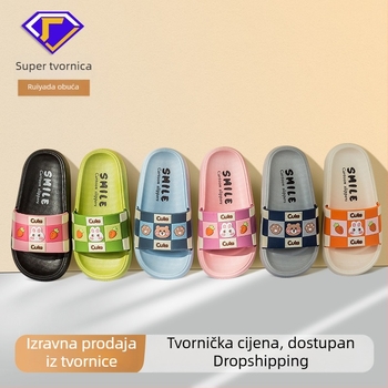 Dječje sandale s Cartoon dizajnom, PVC gornji dio i PVC potplat, protuklizne, za uzrast 7–16 godina