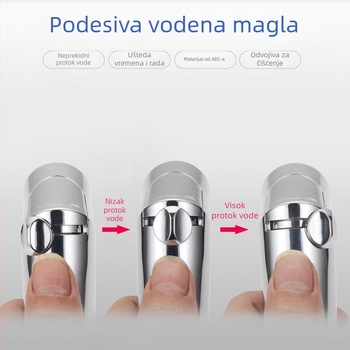 WC bidet sprej s podesivim protokom, ABS materijal, 4-točkovna veza, elektroplating završna obrada, prijenosno