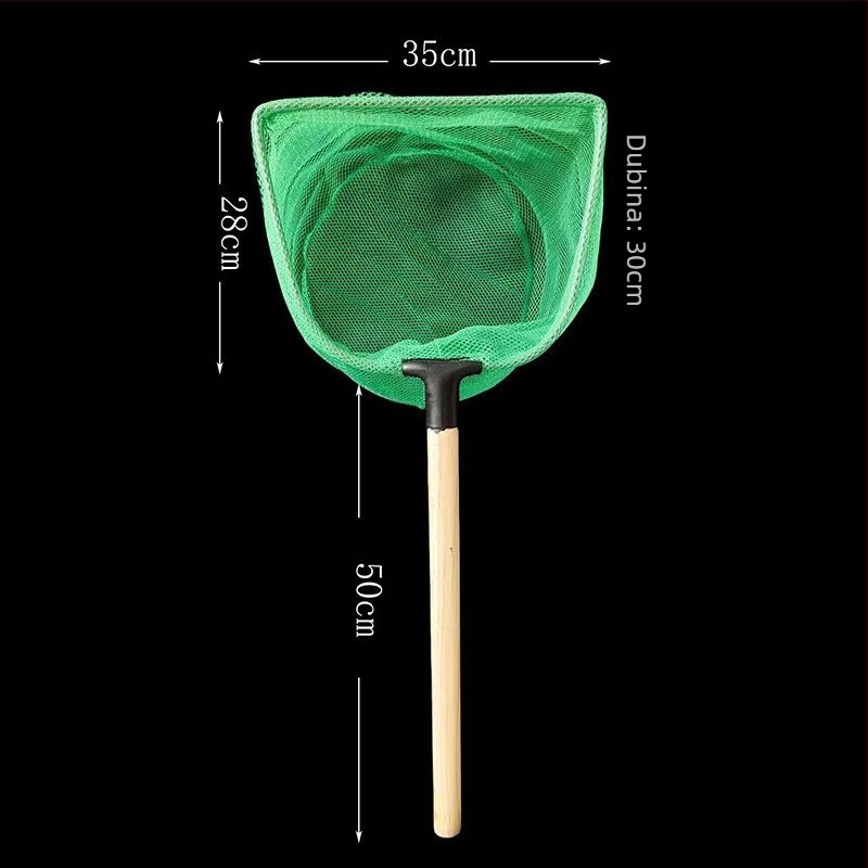 Željezna mreža za akvarij s čvrstom drškom od drveta