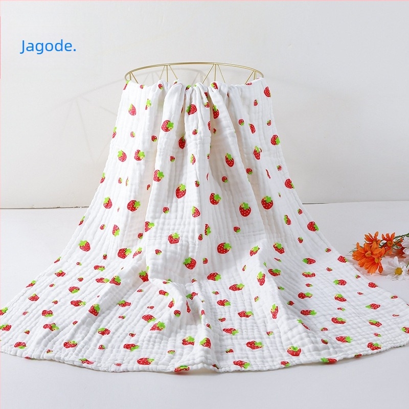 Dječji ručnik za kupanje od čiste pamuka, 6-slojni pokrivač za novorođenčad, ručnik za kupanje s uzorkom životinja