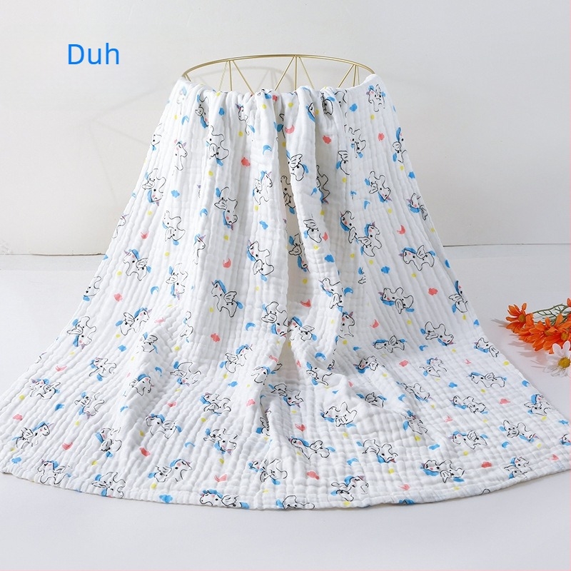 Dječji ručnik za kupanje od čiste pamuka, 6-slojni pokrivač za novorođenčad, ručnik za kupanje s uzorkom životinja