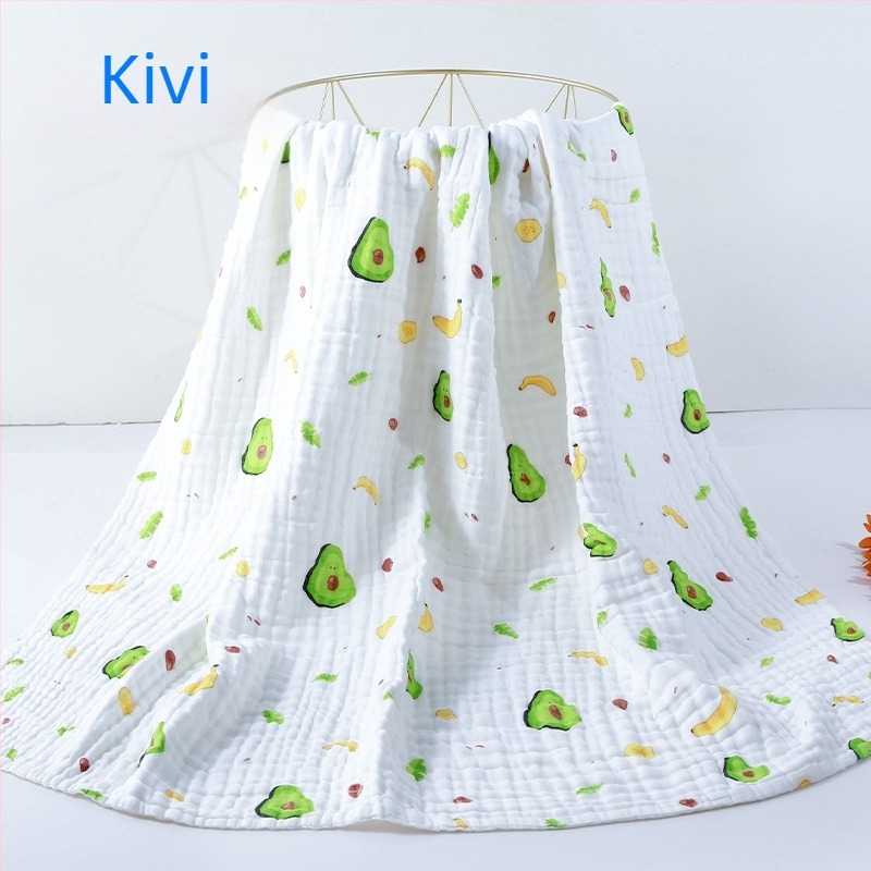 Dječji ručnik za kupanje od čiste pamuka, 6-slojni pokrivač za novorođenčad, ručnik za kupanje s uzorkom životinja