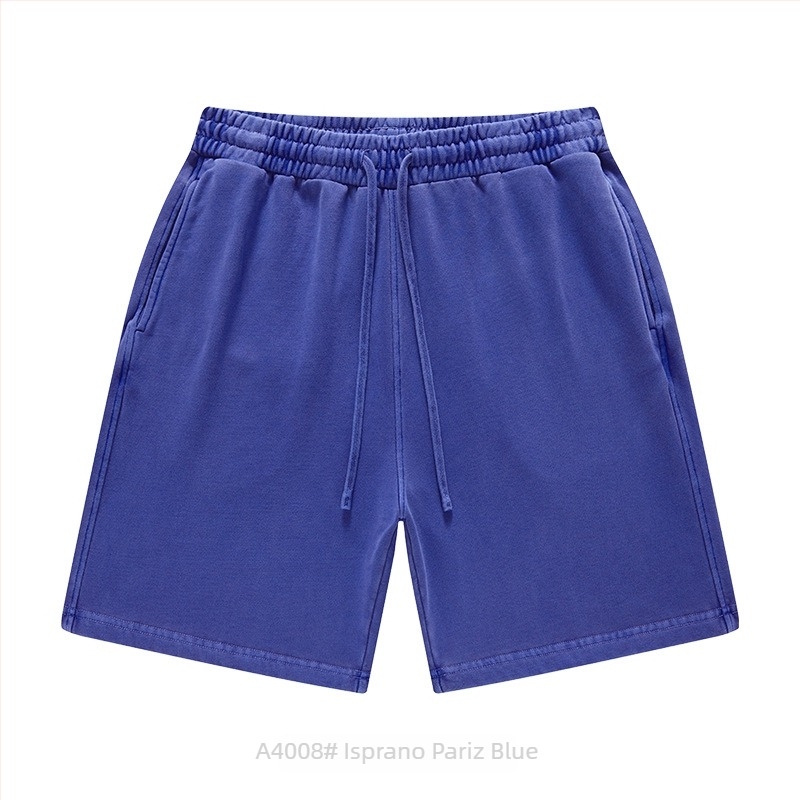 Unisex kratke hlače od pamuka, vezanje na vrhu, širok kroj, mikro-elastičnost, casual gradski stil za svakodnevnu upotrebu