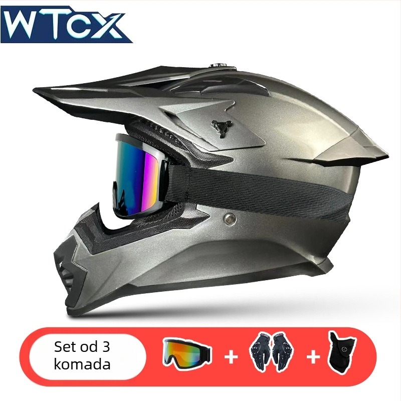 Off-road kaciga za motocikle | ABS materijal | DOT certifikacija | Za sve sezone | Za motocikle