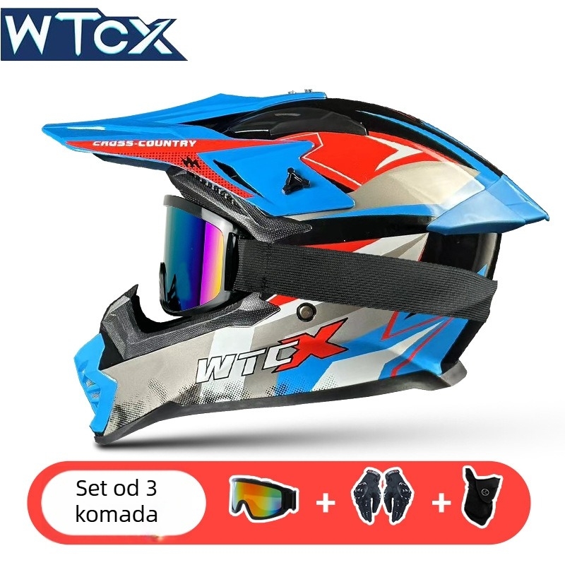 Off-road kaciga za motocikle | ABS materijal | DOT certifikacija | Za sve sezone | Za motocikle