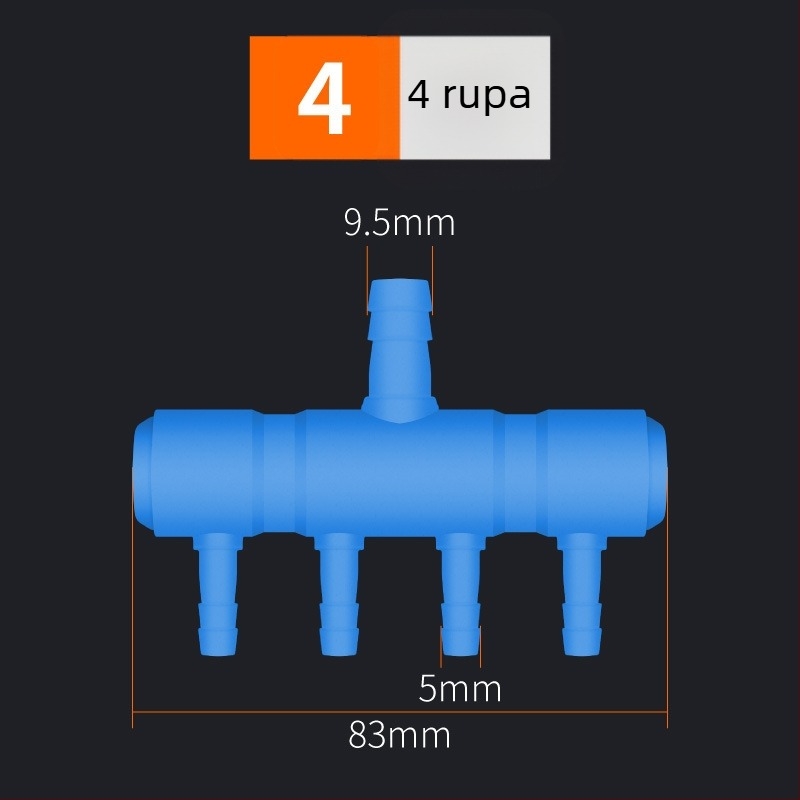 Plastični razdjelnik zraka za akvarij i ribnjak za aeraciju — AquaBlue/Lanbao, 0,1 kg