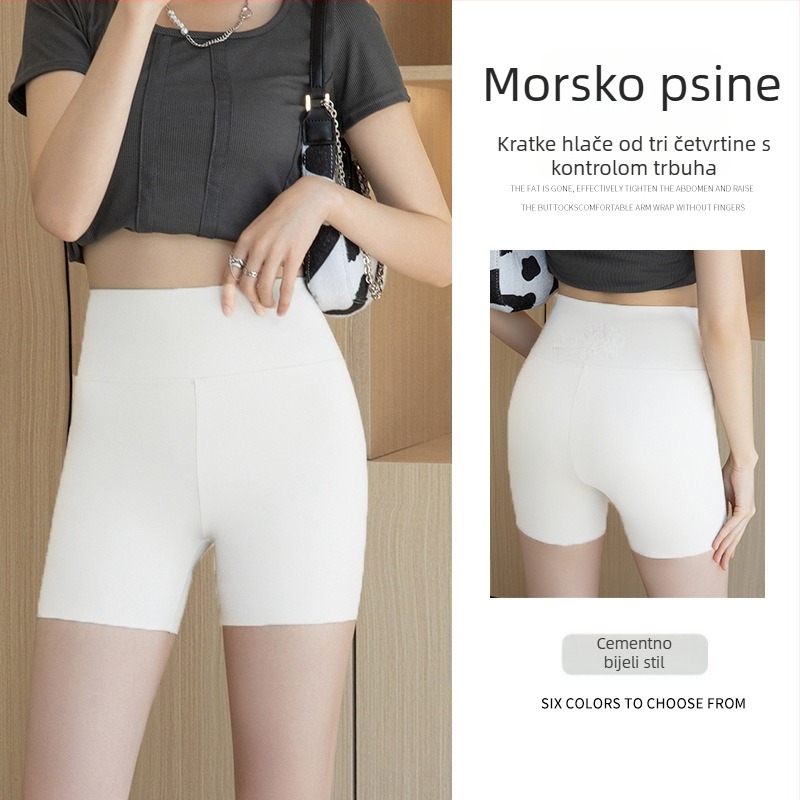 Ženske joga legice s visokim pojasom, kontrola trbuha, podizanje zadnjice, smjesa poliester-spandeks