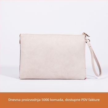 Clutch torba s PP+PU materijalom, podstava od poliestera, otvaranje na zip, unutarnja džep sa zipom