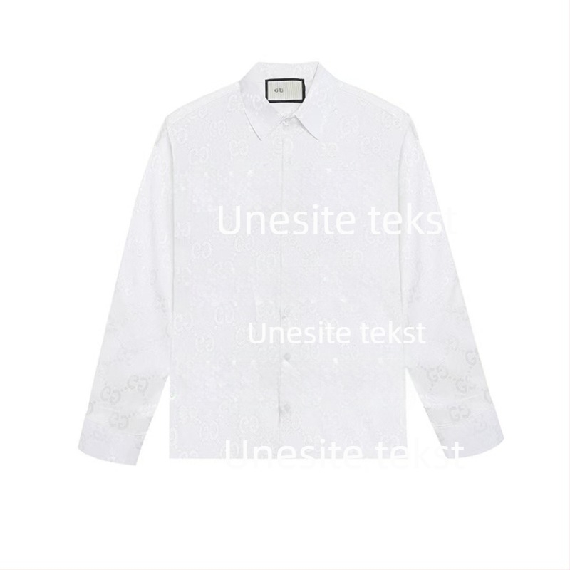 Košulja s dugim rukavima, potpuno printana i Velcro zatvarač, udoban kroj, ovratnik s reverom, izšivani detalji