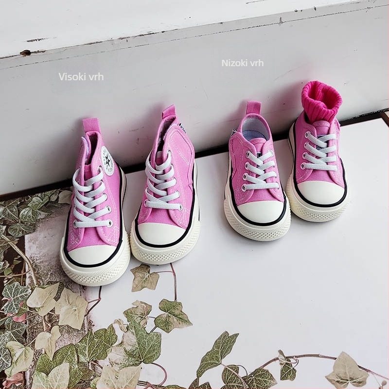 Dječje platnene tenisice s Velcro zatvaračem, uložak od prirodne kože, ležerni stil, za dob djece 1-16 godina