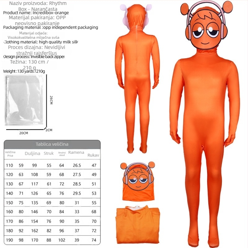 Dječji cosplay jumpsuit, unisex, poliester-spandex mješavina, za igre i anime uloge, ispod 17 godina, proljeće 2025