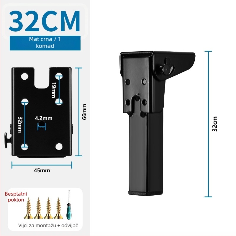Sklopive metalne noge stola – moderan jednostavan dizajn, pogodne za uredske stolove, krevete i kamp stolove