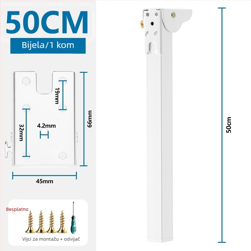 Sklopive metalne noge stola – moderan jednostavan dizajn, pogodne za uredske stolove, krevete i kamp stolove