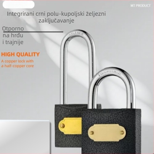 Sigurnosni katanc za ormar u studentskom domu, metalno tijelo, za vrata i brojilo, moderan minimalistički stil, ovlaštena privatna marka