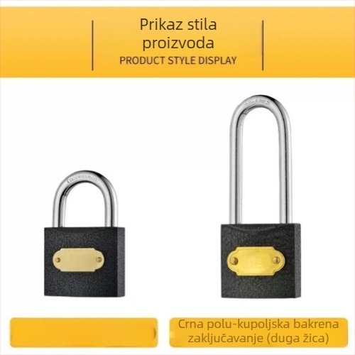 Sigurnosni katanc za ormar u studentskom domu, metalno tijelo, za vrata i brojilo, moderan minimalistički stil, ovlaštena privatna marka