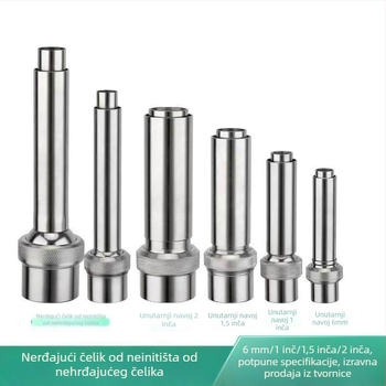 Suhi fontan za vrt od mjedi i nehrđajućeg čelika, Jade stup, za vodeni krajolik i ribnjak, mlaz s jednim otvorom