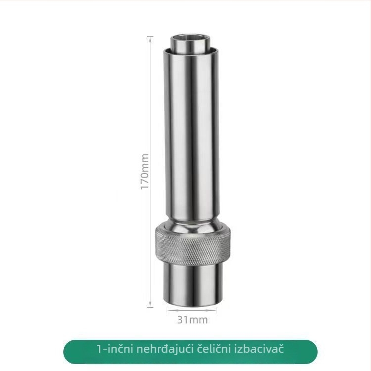 Suhi fontan za vrt od mjedi i nehrđajućeg čelika, Jade stup, za vodeni krajolik i ribnjak, mlaz s jednim otvorom